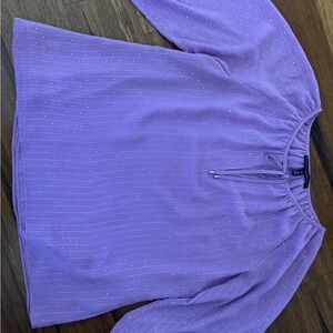 White House Black Market Purple Blouse